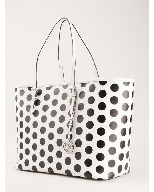 MICHAEL Michael Kors Black Polka Dot Tote Bag