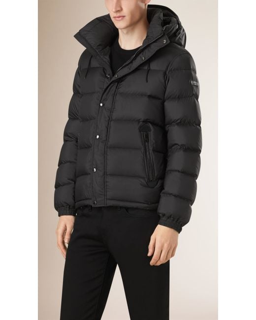 Burberry Lightweight Down-filled Puffer Jacket in Black for Men | Lyst