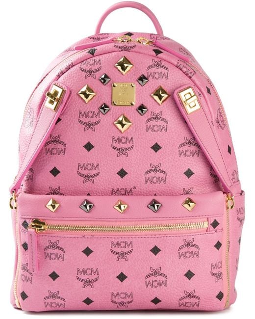 MCM Pink 'Stark' Backpack