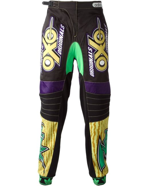 adidas Jeremy Scott Printed And Patch Embroidered Track Trousers for Men |  Lyst