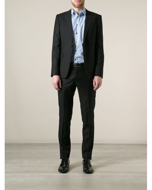 Emporio Armani Black David Line Suit for men