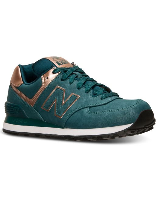 New Balance Women's 574 Precious Metals Casual Sneakers From Finish Line in  Green | Lyst