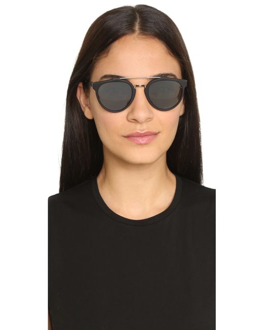 Retrosuperfuture Giaguaro Matte Sunglasses - Black/black