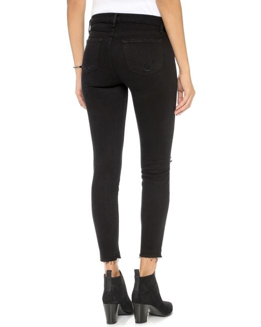 J Brand Black 835 Mid Rise Capri Jeans - Exposure