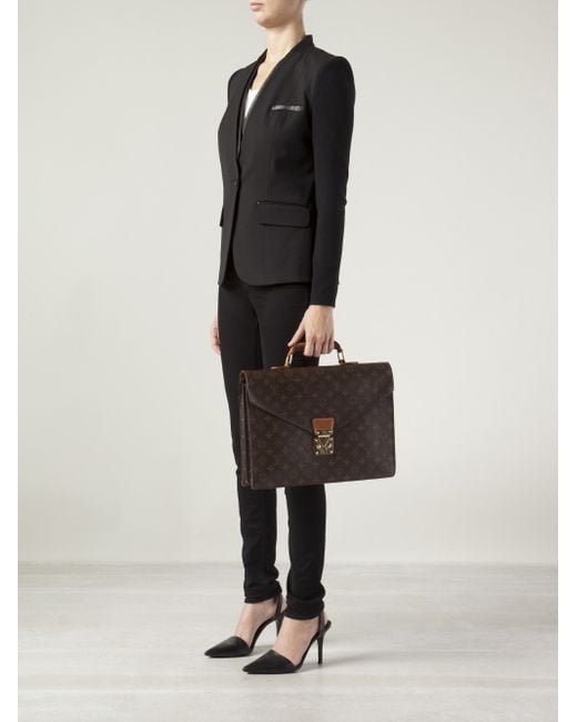 Louis Vuitton Monogram Canvas Serviette Conseiller Briefcase Bag