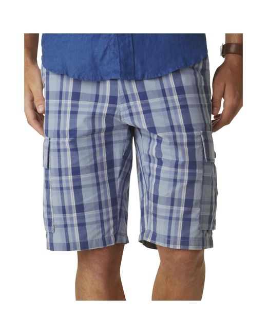 Dockers Perfect Nichols Plaid Cargo Shorts in Blue for Men Lyst