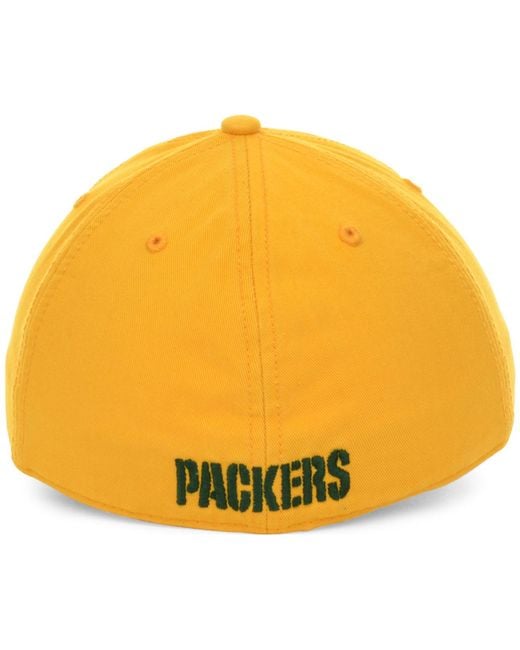 47 Brand Yellow Green Bay Packers Franchise Hat for men