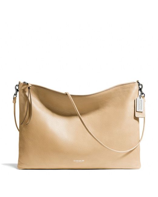 COACH Brown Bleecker Daily Shoulder Bag in Leather