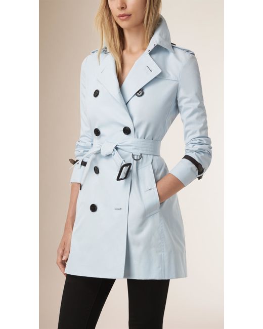 burberry light blue coat