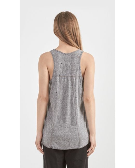 Create Your Etsy Account Distressed Tank Tops in White by Alo Yoga from Carbon