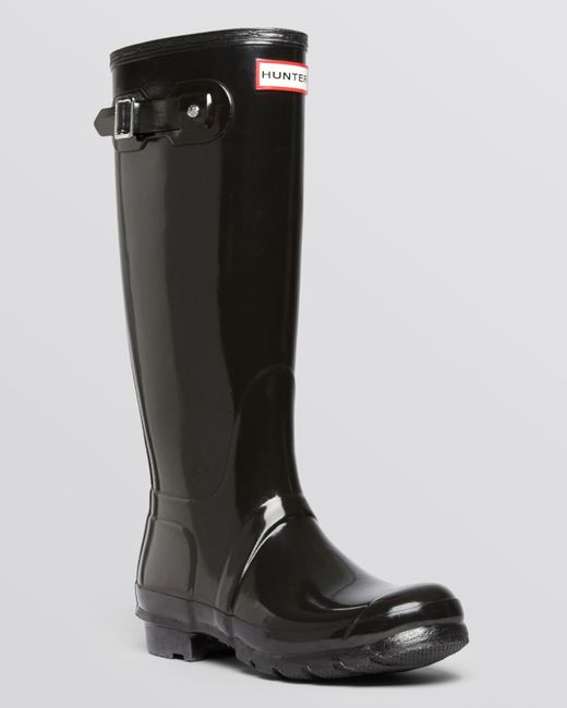 hunter rain boots black size 7