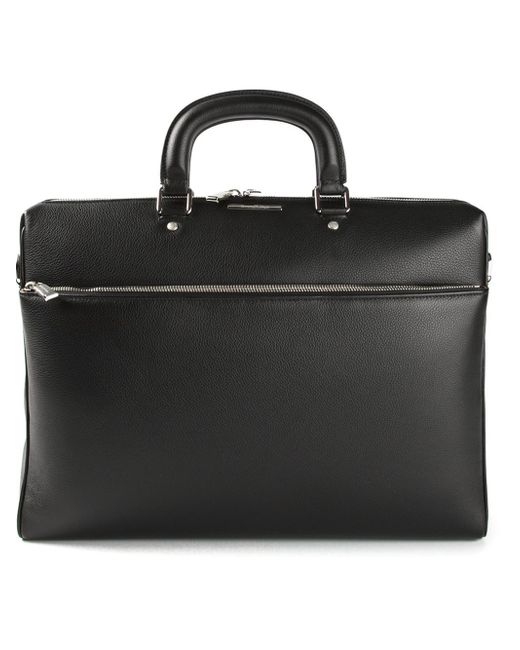 Ermenegildo Zegna Black Classic Laptop Case for men
