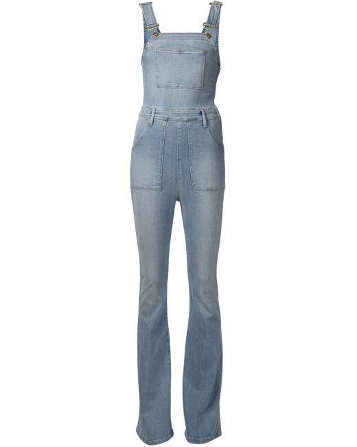 FRAME Blue Bootcut Dungarees