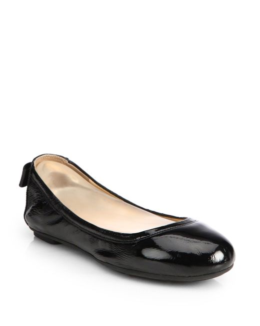 Cole Haan Manhattan Patent Leather Ballet Flats in Black | Lyst