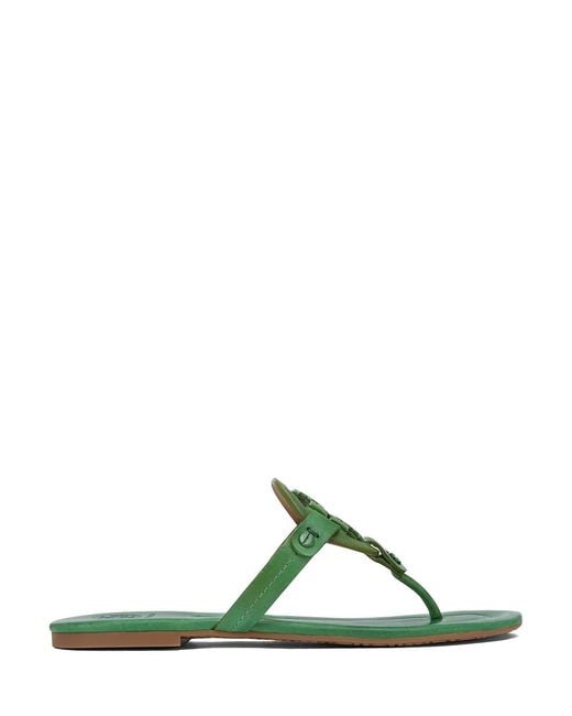 Green tory burch miller sandals new arrivals