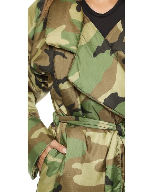 Norma kamali camo coat best sale