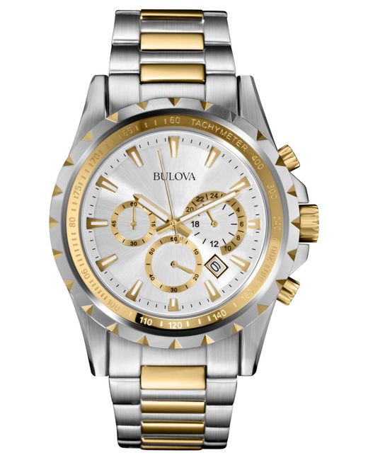 Bulova Men s Chronograph Marine Star Two tone Stainless Steel