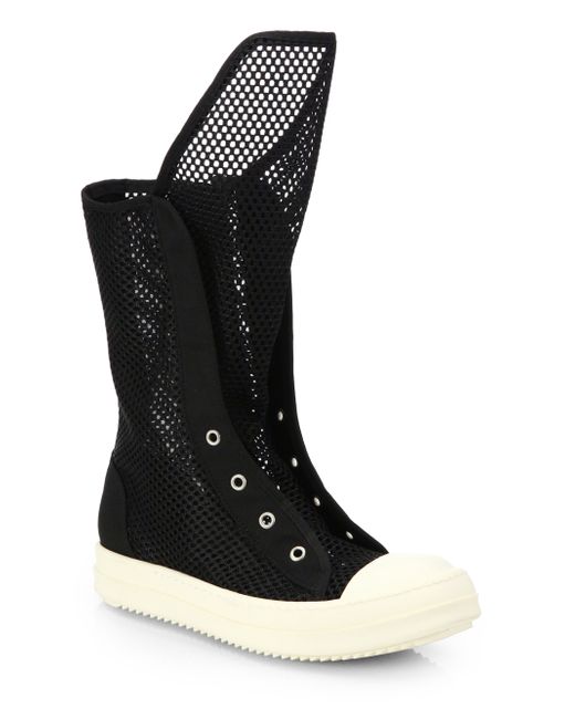 Rick Owens DRKSHDW Ramones Mesh Midcalf 