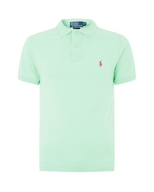 Polo Ralph Lauren Slim Fit Polo Shirt in Mint (Green) for Men | Lyst Canada