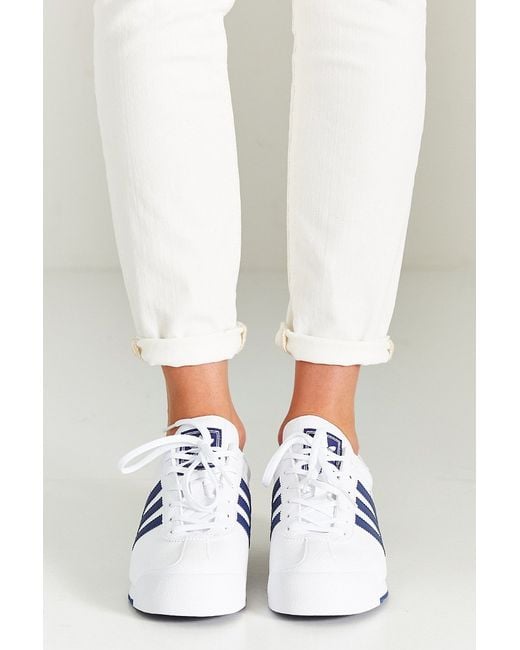 adidas Originals Samoa Blue Stripe Sneaker | Lyst