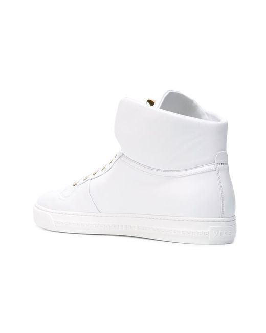 Versace Medusa Hi-Top Sneakers in White for Men - Save 31% | Lyst