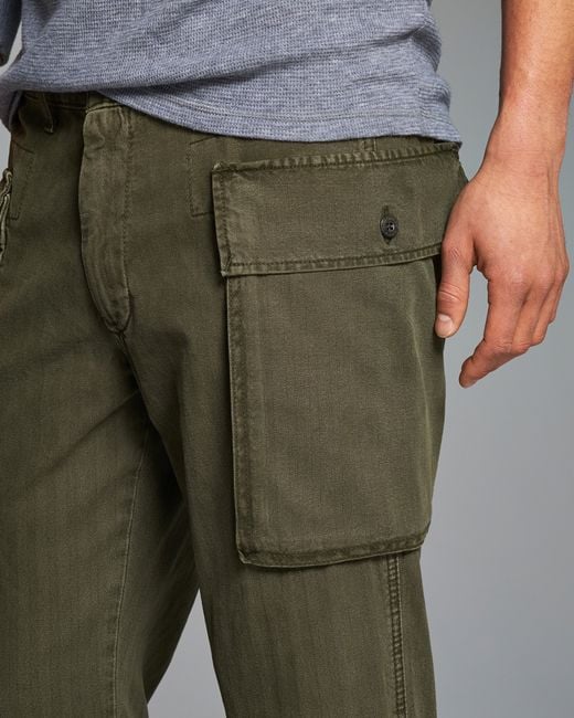 Lyst - Abercrombie & fitch Straight Big Pocket Cargo Pants in Green for ...