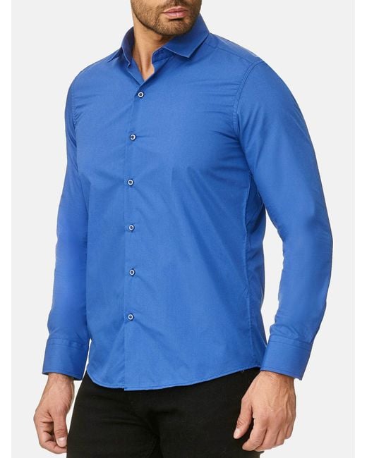Reslad Hemd Rs7002 in Blue für Herren