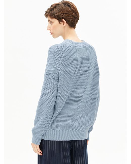 ARMEDANGELS Blue Strickpullover