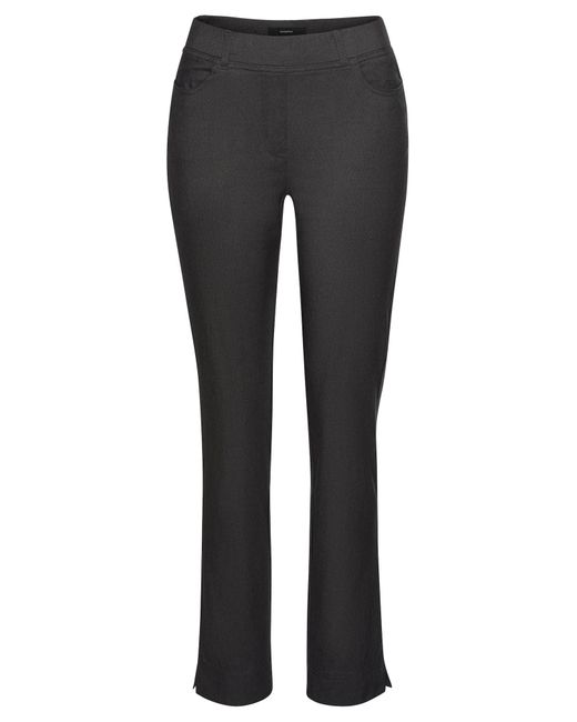 NAVIGAZIONE Gray Bequeme stretchhose in kurzform