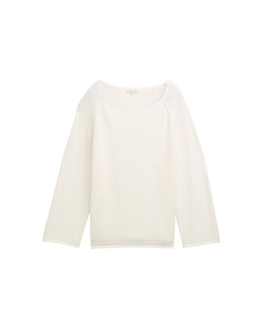 Tom Tailor White Pullover