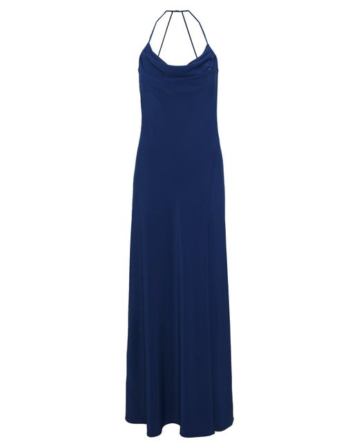 Vera Mont Blue Abendkleid Mit Wasserfallausschnitt