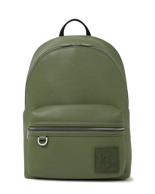 Karl Lagerfeld Rucksack Mit Monogramm-Aufnäher, Herren, Größe in Green für Herren