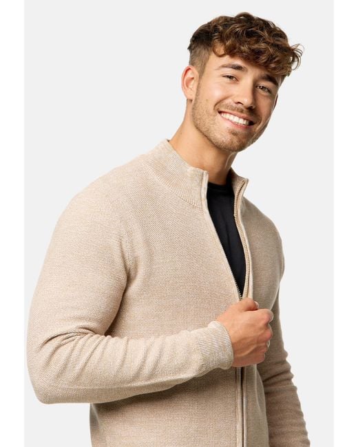 INDICODE Strickjacke in Natural für Herren