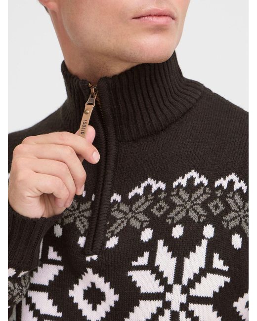 Solid Pullover Norwin in Black für Herren
