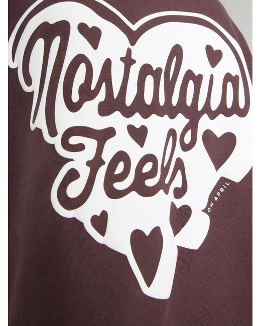 Oh April Purple T-Shirt Nostalgia Heart