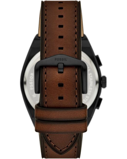 Fossil Analoguhr Everett in Black für Herren