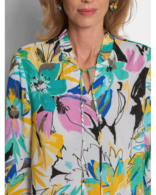 Goldner Blue Bluse