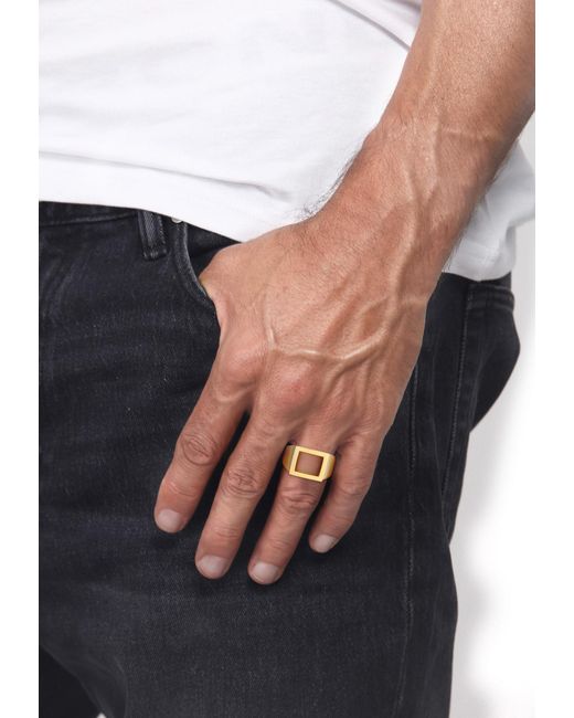 Kuzzoi Ring in Metallic für Herren