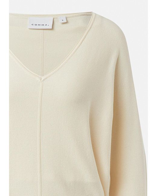 Comma, White Pullover