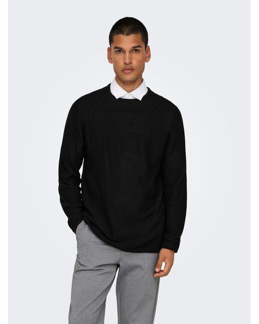 Only & Sons Pullover in Black für Herren