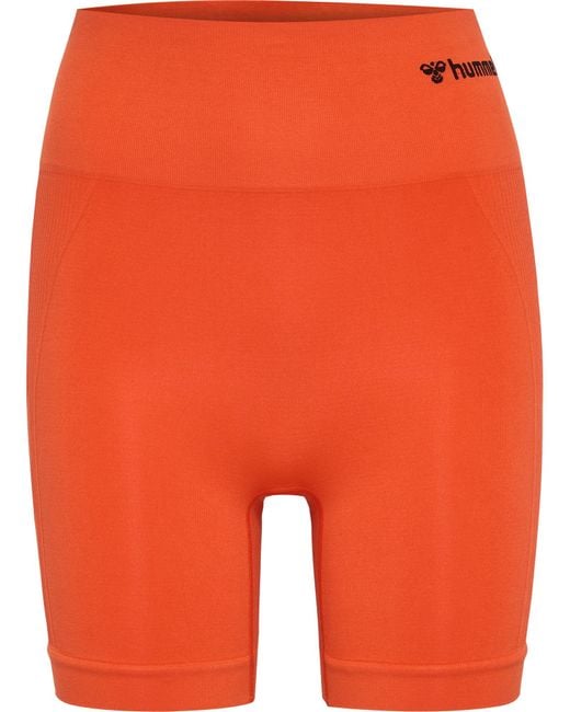 Hummel Orange Sporthose 'Tif Seamless'