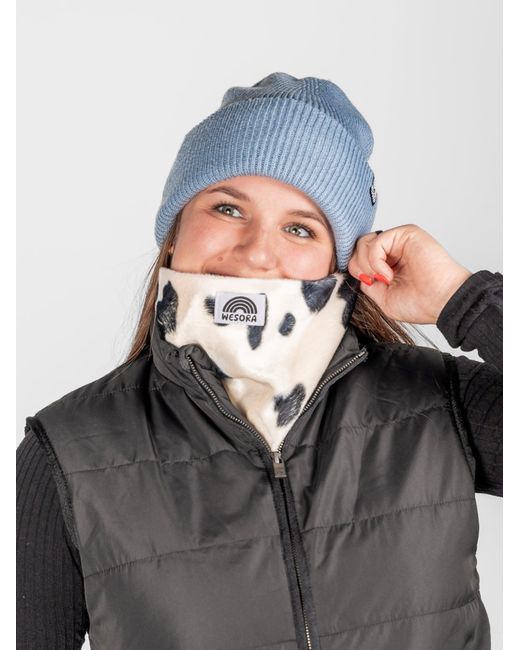 WESORA GmbH Blue Schlauchschal Premium Kunstfell Neckwarmer