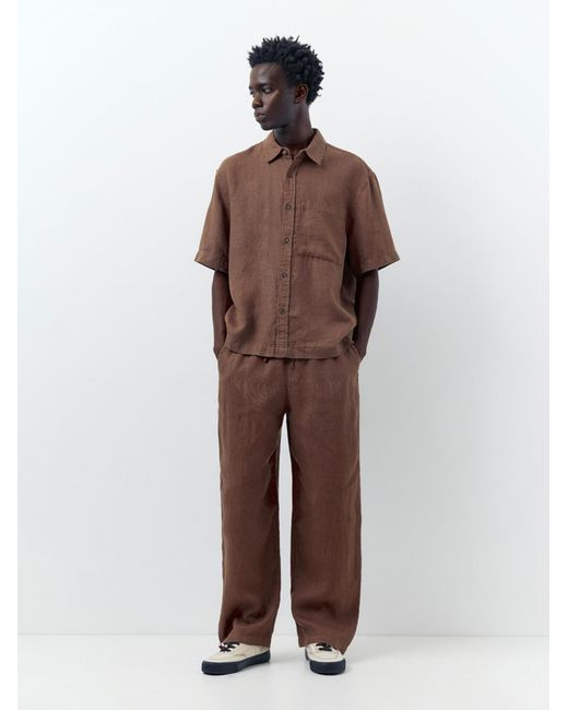 Pull&Bear Hemd in Brown für Herren