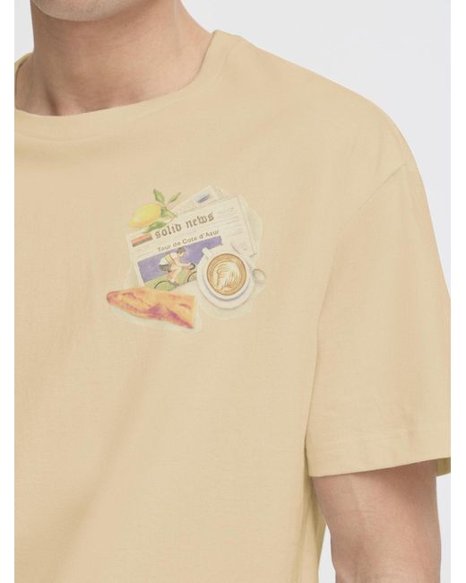 Solid Rundhalsshirt Sdpavan in White für Herren