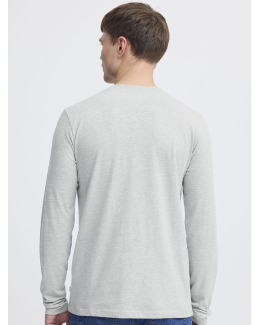 Solid Langarmshirt Sdodatten in Black für Herren