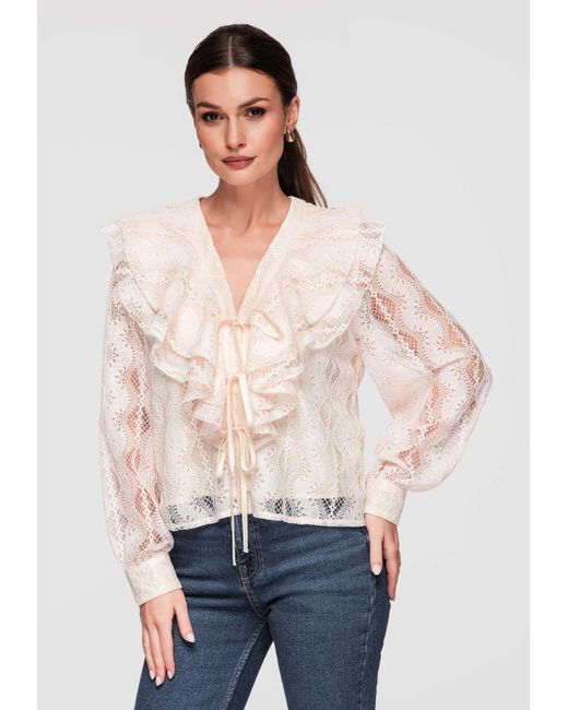 Ombre Natural Bluse