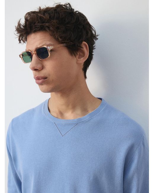 Mango Pullover Pedrosa in Blue für Herren