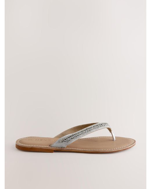 Next Metallic Pantolette