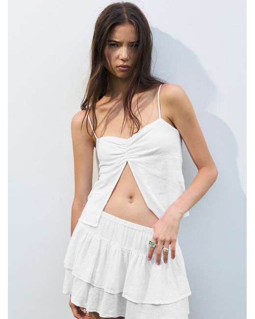 Pull&Bear White Top Pacific