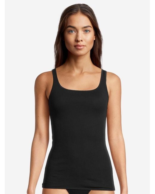 NINA VON C Black Unterhemd Fine Cotton